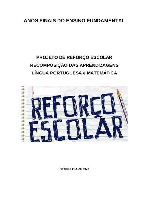 Capa do material nº 053: Projeto de Recomposição das Aprendizagens