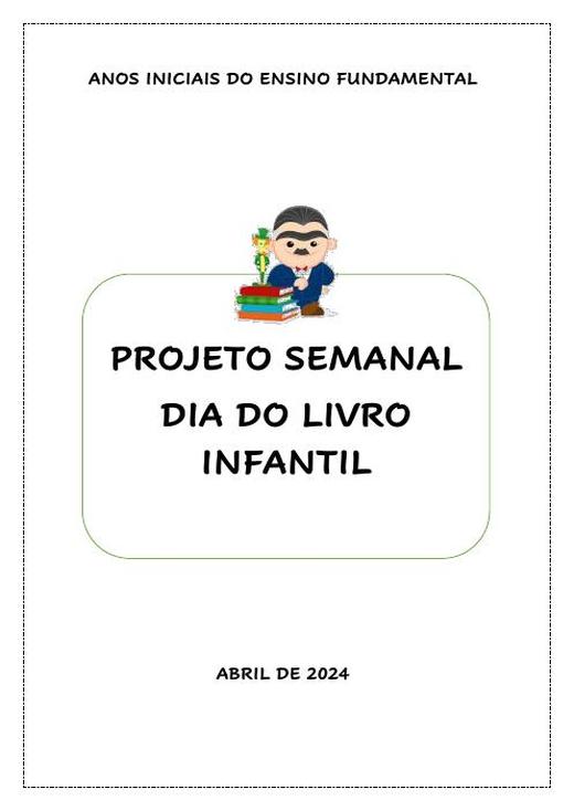 Capa: Fund. I – Projeto Dia do Livro Infantil